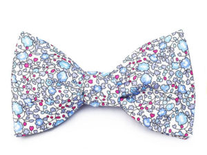  Le Coq en Pap' - Noeud papillon fleuri liberty eloïse d