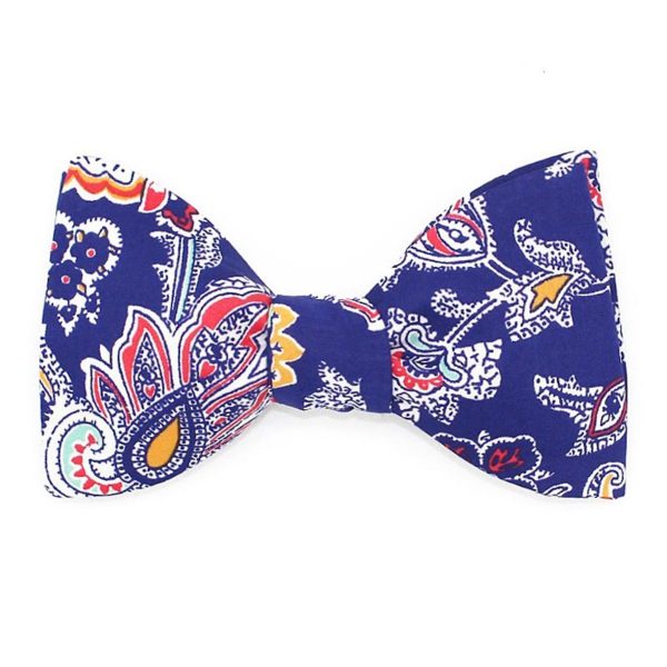  Le Coq en Pap' - Noeud papillon fleuri liberty louis a