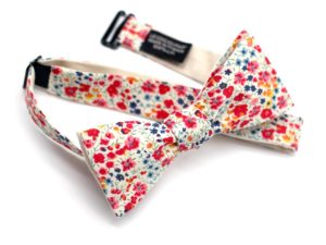  Le Coq en Pap' - Noeud papillon fleuri liberty phoebe m