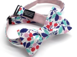  Le Coq en Pap' - Noeud papillon fleuri liberty andrea b