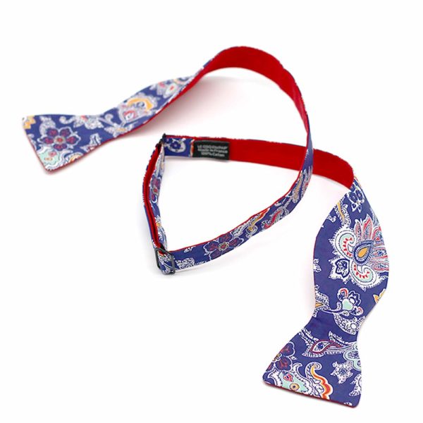  Le Coq en Pap' - Noeud papillon fleuri liberty louis a