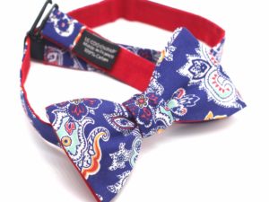  Le Coq en Pap' - Noeud papillon fleuri liberty louis a