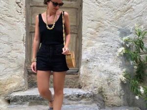  Le Coq en Pap' - Bandeau turban jaune moutarde uni en lin