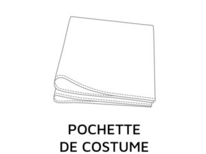  Le Coq en Pap' - Pochette de costume Tissus au choix