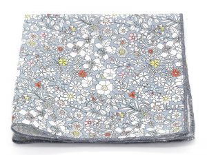  Le Coq en Pap' - Pochette de costume fleuri liberty june's meadow f