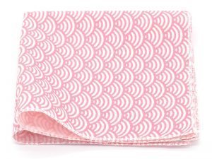  Le Coq en Pap' - Pochette de costume rose clair japonais seigaiha