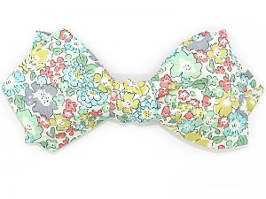  Le Coq en Pap' - Noeud papillon fleuri liberty michelle b