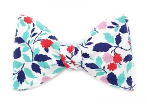  Le Coq en Pap' - Noeud papillon fleuri liberty andrea b