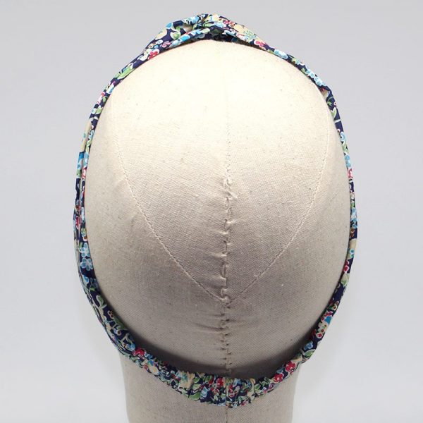  Le Coq en Pap' - Bandeau turban fleuri liberty john c