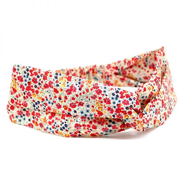  Le Coq en Pap' - Bandeau turban fleuri liberty phoebe m