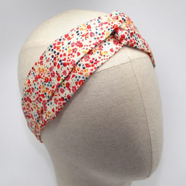  Le Coq en Pap' - Bandeau turban fleuri liberty phoebe m