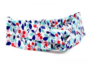  Le Coq en Pap' - Bandeau turban fleuri liberty andrea b