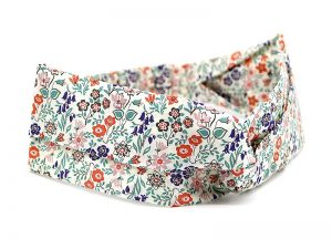  Le Coq en Pap' - Bandeau turban fleuri liberty silver bells