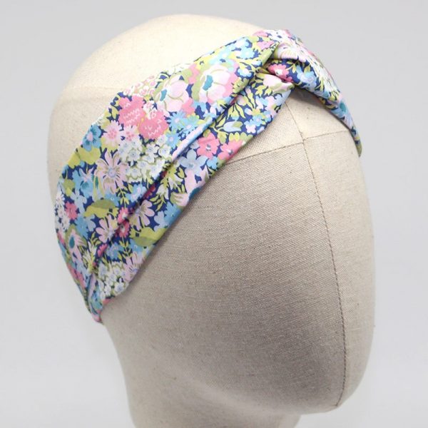  Le Coq en Pap' - Bandeau turban fleuri liberty thorpe a