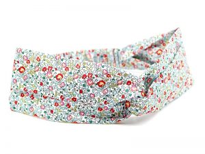  Le Coq en Pap' - Bandeau turban fleuri liberty eloïse b