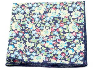  Le Coq en Pap' - Pochette de costume fleuri liberty john c