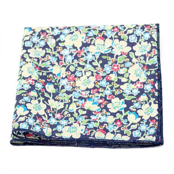  Le Coq en Pap' - Pochette de costume fleuri liberty john c