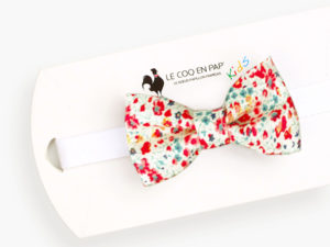  Le Coq en Pap' - Noeud papillon enfant fleuri liberty phoebe m