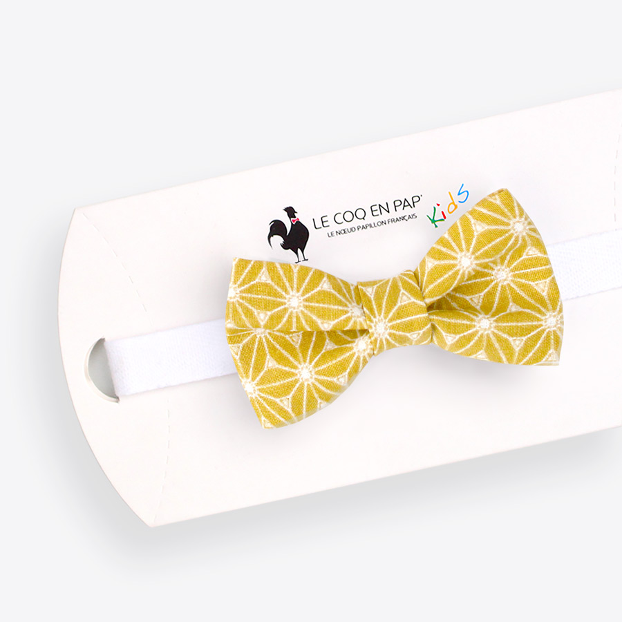 Noeud Papillon Enfant Jaune Moutarde Japonais Fuji Le Coq En Pap