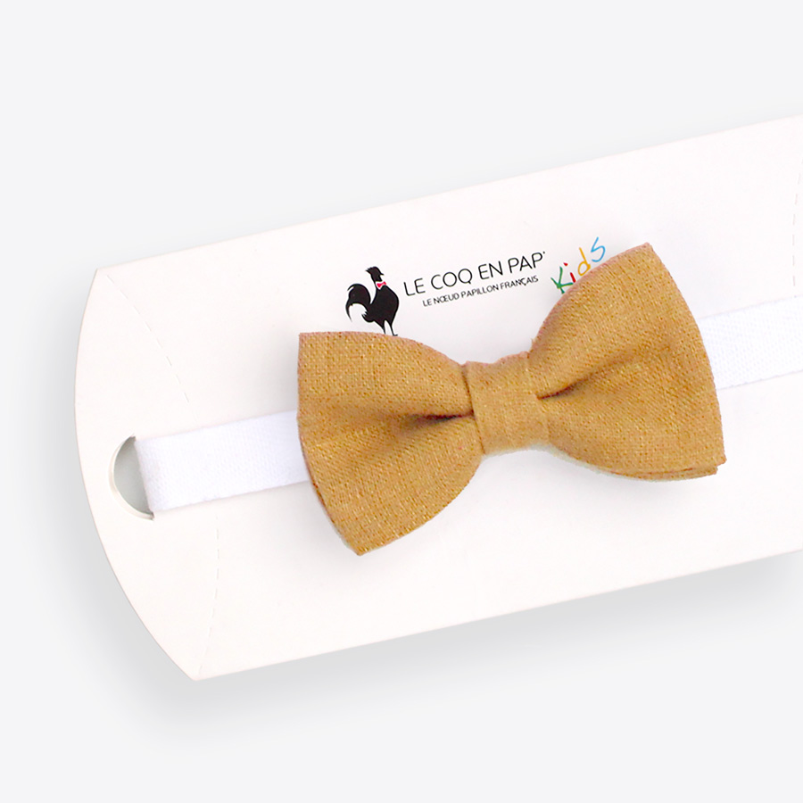 Noeud Papillon Enfant Caramel Uni En Lin Le Coq En Pap Noeud Papillon Enfant Caramel Uni En Lin Le Coq En Pap