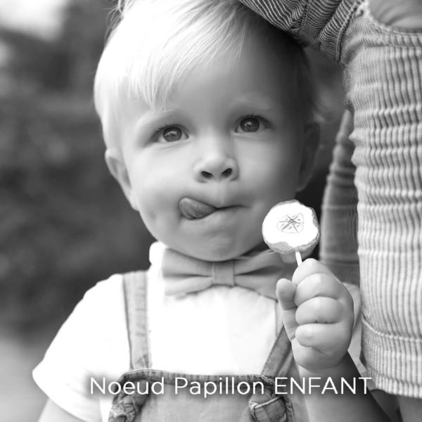  Le Coq en Pap' - Noeud papillon enfant jaune moutarde fleuri Frou-Frou