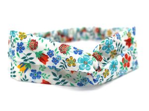  Le Coq en Pap' - Bandeau turban fleuri liberty edenham g