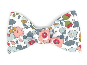  Le Coq en Pap' - Noeud papillon fleuri liberty betsy p