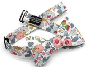  Le Coq en Pap' - Noeud papillon fleuri liberty betsy p