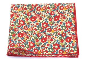  Le Coq en Pap' - Pochette de costume fleuri liberty betsy ann b