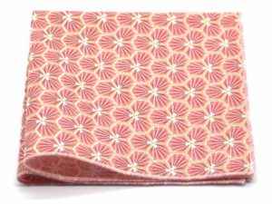  Le Coq en Pap' - Pochette de costume rose corail japonais kikko