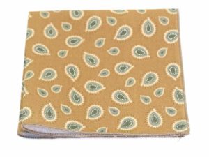  Le Coq en Pap' - Pochette de costume vert olive paisley