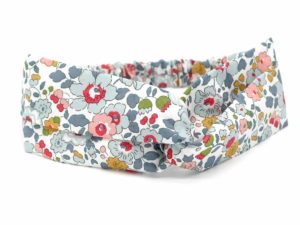  Le Coq en Pap' - Bandeau turban fleuri liberty betsy p