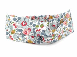  Le Coq en Pap' - Bandeau turban fleuri liberty betsy p