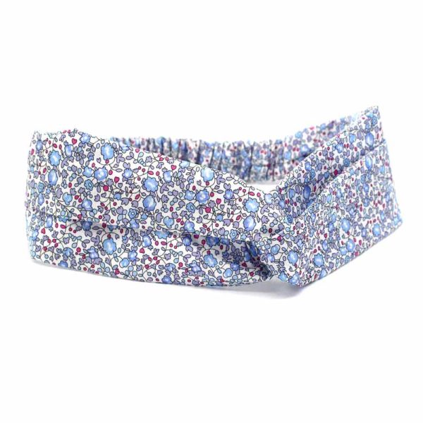  Le Coq en Pap' - Bandeau turban fleuri liberty eloïse d