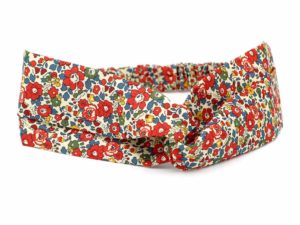  Le Coq en Pap' - Bandeau turban fleuri liberty betsy ann b