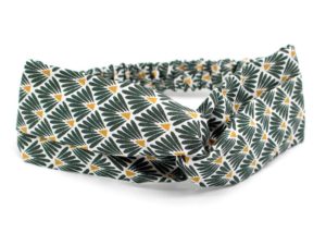  Le Coq en Pap' - Bandeau turban vert empire japonais leafy