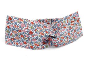  Le Coq en Pap' - Bandeau turban fleuri liberty chamomile lawn a