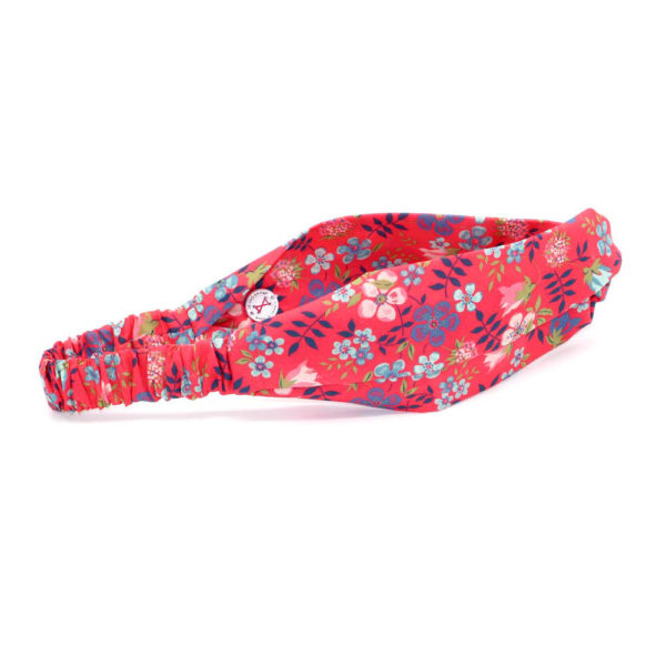  Le Coq en Pap' - Bandeau turban fleuri liberty edenham c