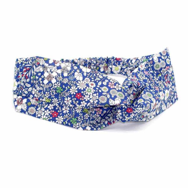  Le Coq en Pap' - Bandeau turban fleuri liberty june's meadow a