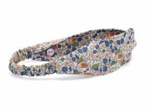  Le Coq en Pap' - Bandeau turban fleuri liberty poppy forest b