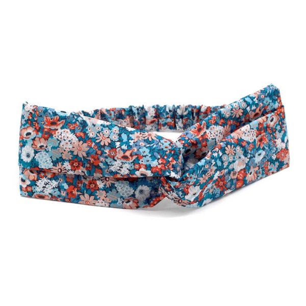  Le Coq en Pap' - Bandeau turban fleuri liberty thorpe hill b