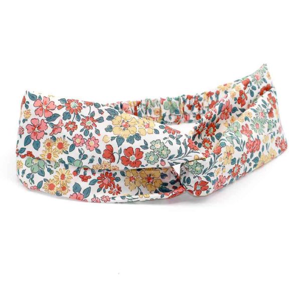  Le Coq en Pap' - Bandeau turban fleuri liberty margaret annie c