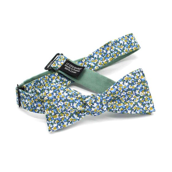  Le Coq en Pap' - Noeud papillon fleuri liberty pepper t