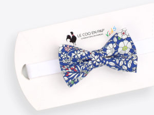  Le Coq en Pap' - Noeud papillon enfant fleuri liberty june's meadow a