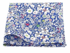  Le Coq en Pap' - Pochette de costume fleuri liberty june's meadow a