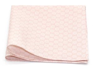  Le Coq en Pap' - Pochette de costume fleuri rose nude rosace