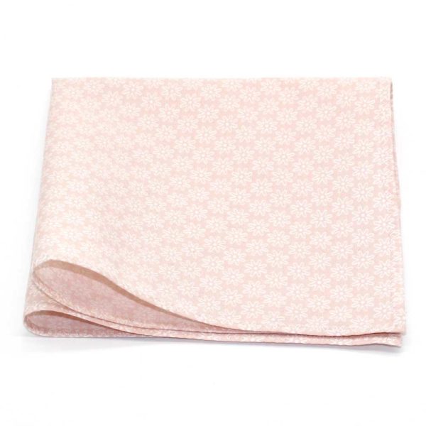  Le Coq en Pap' - Pochette de costume fleuri rose nude rosace