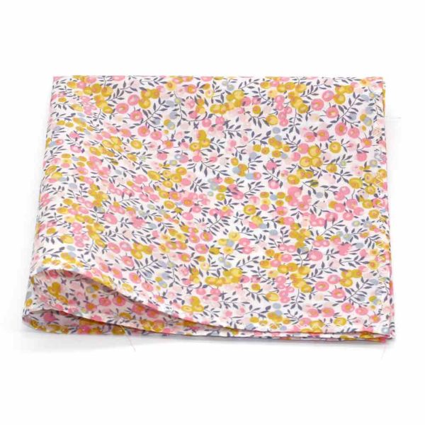  Le Coq en Pap' - Pochette de costume fleuri liberty wiltshire bud aurore a