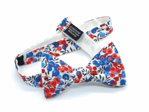  Le Coq en Pap' - Noeud papillon fleuri liberty wiltshire marianne c