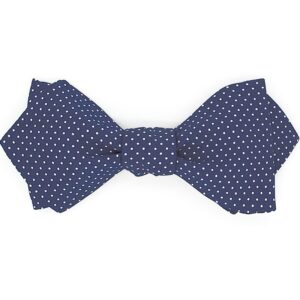 Noeud papillon bleu nuit à pois